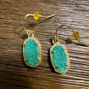 Kendra Scott Dani Earrings Teal Drusy